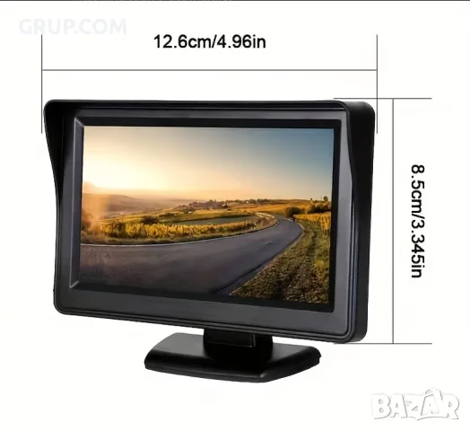 Задна Камера за Паркиране 5MP  4LED HD  с монитор спаркиране ензор парктроник  НОВО пълен комплект, снимка 8 - Аксесоари и консумативи - 52196032