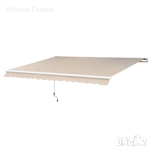 Сгъваема тента Outsunny, регулируема скоба, тента за вътрешен двор, 4,5 x 3 м, снимка 2 - Градински мебели, декорация  - 54797054