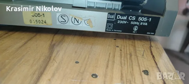 Грамофон DUAL CS 505-1, снимка 7 - Грамофони - 55699041