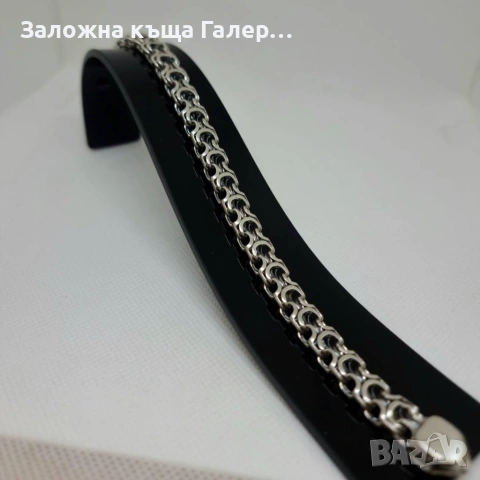 Масивна сребърна гривна „Рамзес“ – стил и тежест!, снимка 4 - Гривни - 54214972