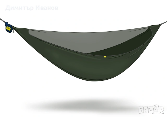 Къмпинг хамак с мрежа Nomad Hammock Premium + карабинери Simond