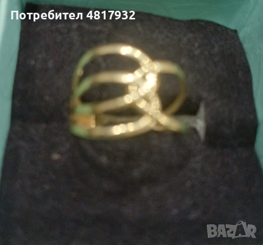 Златен пръстен 14 карата, сернификат., снимка 2 - Пръстени - 54555878