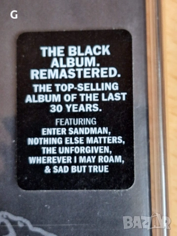 Аудио касета Metallica - The Black Album, Чисто нова, запечатана, рядка, UK издание, снимка 6 - Аудио касети - 54699294