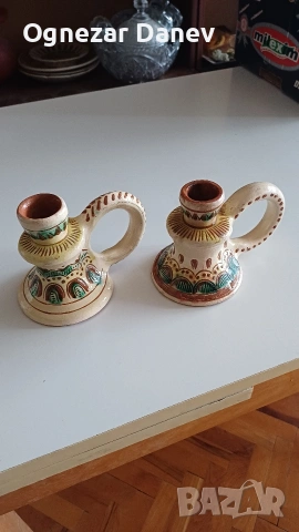 свещници от полска керамика, снимка 2 - Декорация за дома - 54790513