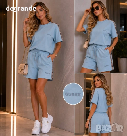 🎀Дамски Комплект Guess 🎀Лого Бродерия🎀 Наличен в 6 Цвята, снимка 3 - Комплекти - 54934774