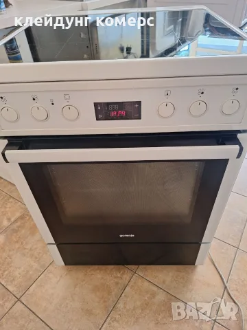 Готварска печка с керамичен плот GORENJE шир.60см. , снимка 2 - Печки, фурни - 55704212
