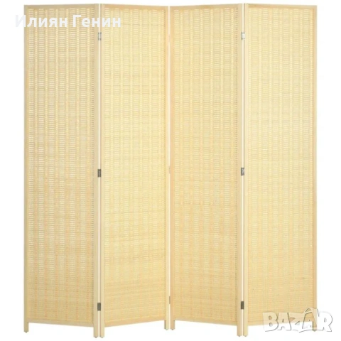 HOMCOM Разделител за стая от 4 части, 180 x 180 см, снимка 6 - Паравани - 54480756