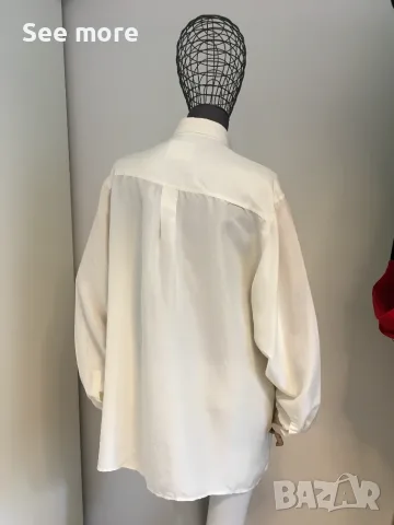 AVANTI 100% коприна дамска риза XL, снимка 5 - Ризи - 55672691