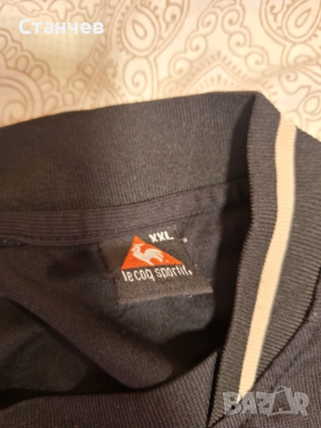 Мъжки футболен / спортен екип Le Coq Sportif, размер XXL – Черен с бежово, снимка 3 - Спортни дрехи, екипи - 54823916