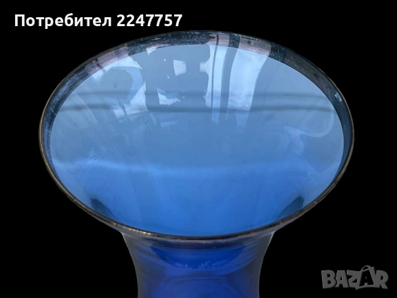 Кобалтова ваза ръчно рисувана, снимка 6 - Антикварни и старинни предмети - 54915067