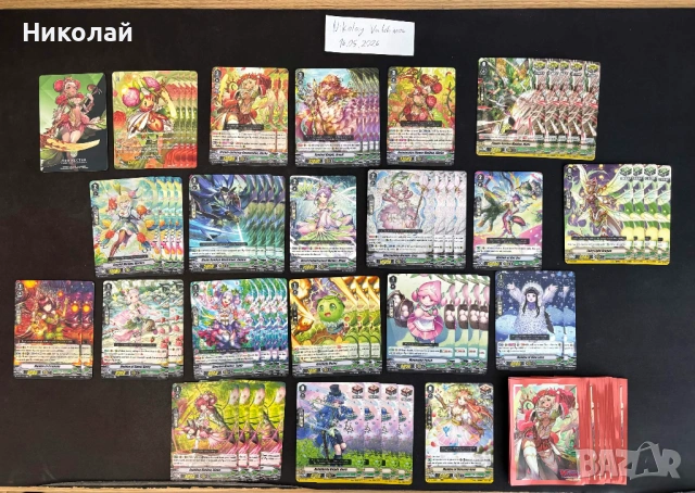Vanguard Dream-spinning Ahsha deck + Ahsha sleeves + bulk, снимка 4 - Карти за игра - 54716465