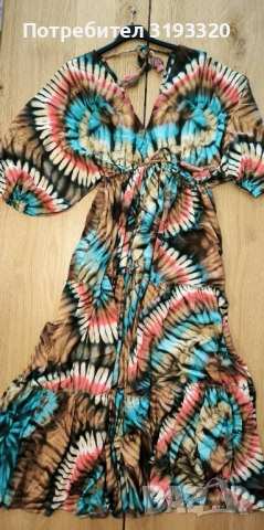 Индийски рокли коприна, снимка 2 - Рокли - 54553352