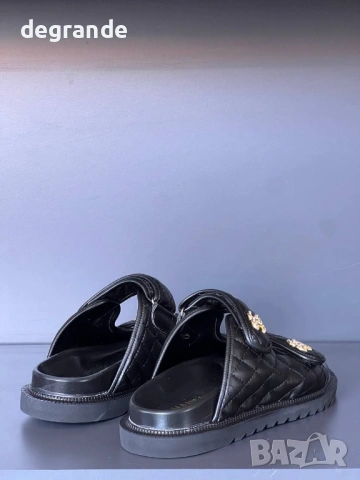🎀Дамски Чехли 💫Chanel💫 Бяло Черно Кафяво, снимка 9 - Чехли - 54894925