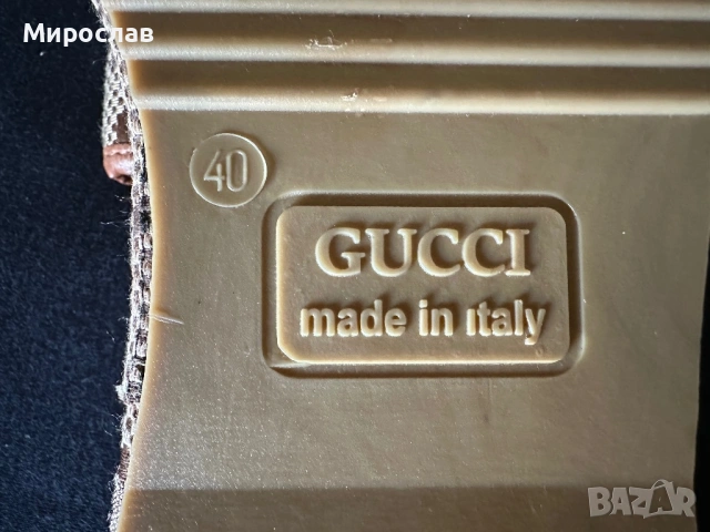 Gucci дамски чехли номер 39-40, снимка 5 - Чехли - 54142914