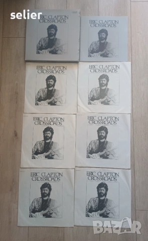 Eric Clapton ‎– Crossroads BOX SET от 6 плочи+книжка + INSERT + статия от вестник Издание 1988г Съст