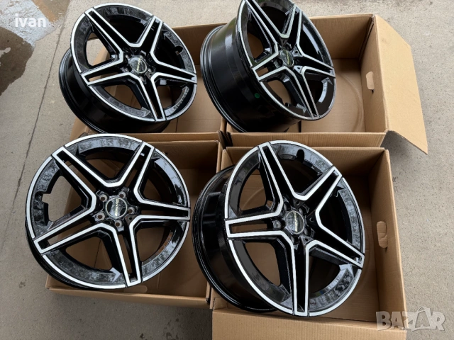 4 бр. чисто нови алуминиеви джанти Mercedes 20'' 5x112 , централен отвор 66.5, 8.5J ET36, снимка 4 - Гуми и джанти - 53039945
