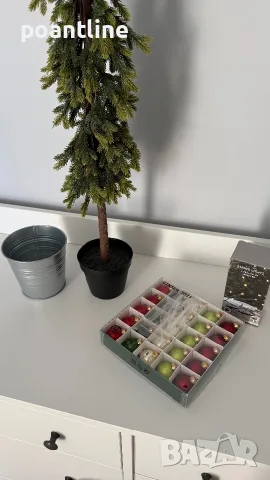 IKEA изкуствено растение дърво, саксия, светлини, декорация ИКЕА, снимка 2 - Изкуствени цветя - 55677452