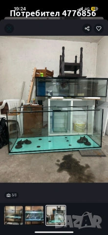 Продавам голям аквариум + стойка + Канистър, снимка 3 - Аквариуми - 54022434