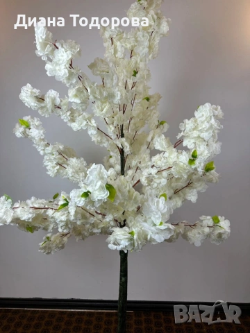 Декоративно дърво вишна бяло, снимка 2 - Декорация за дома - 54324554