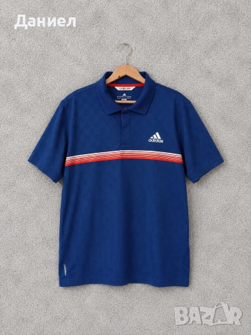 Тениска с яка Adidas 