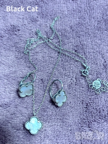 Сребърни бижута детелинки