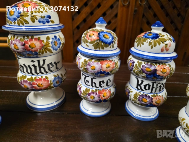 Порцеланови буркани за подправки, снимка 3 - Сервизи - 54346971