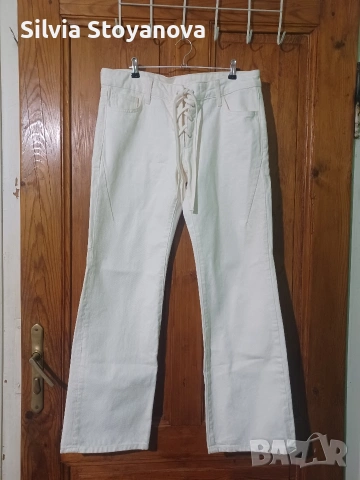 бяли дънки Zara 