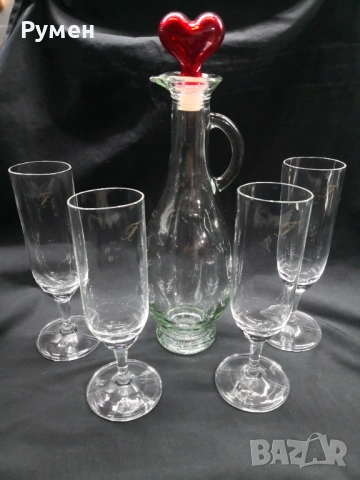 Кристални подноси, чаши, латиери, купи, снимка 16 - Чаши - 50991334