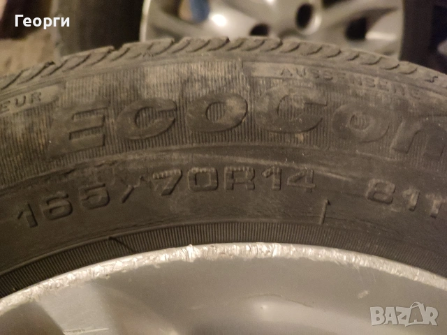 4бр.гуми с джанти165/70/14 за Фиат Пунто,добло,стило, снимка 4 - Гуми и джанти - 53963056