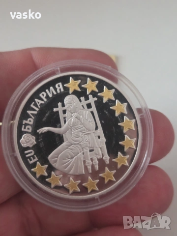 Сребърна монета+сертификат, снимка 2 - Нумизматика и бонистика - 54374401