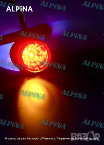 LED габарит/ Лед габаритна светлина 12/24V с 3 SMD диода, късо рамо, бял/жълт/червен, Полски-1 бр., снимка 6 - Аксесоари и консумативи - 54791162