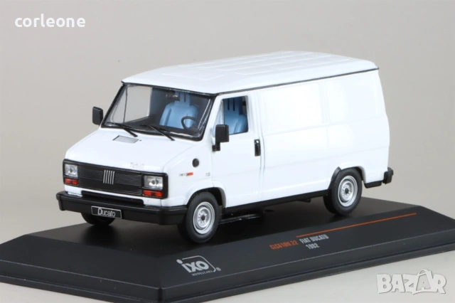 Fiat Ducato фургон 1982 - мащаб 1:43 на IXO Models моделът е нов в PVC дисплей-кейс