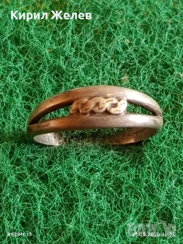 Сребърен пръстен Ретро Арт бижу майсторска изработка 51758, снимка 2 - Пръстени - 53994221