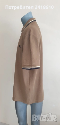 Fred Perry Pique Cotton Mens Size 2XL ОРИГИНАЛ! Мъжка Тениска!, снимка 8 - Тениски - 54794751