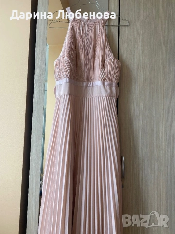 ASOS светлорозова рокля, снимка 5 - Рокли - 54392158