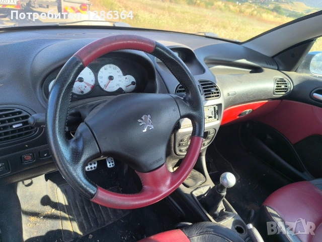 Peugeot 206cc 1.6 109к.с., снимка 7 - Автомобили и джипове - 55127345