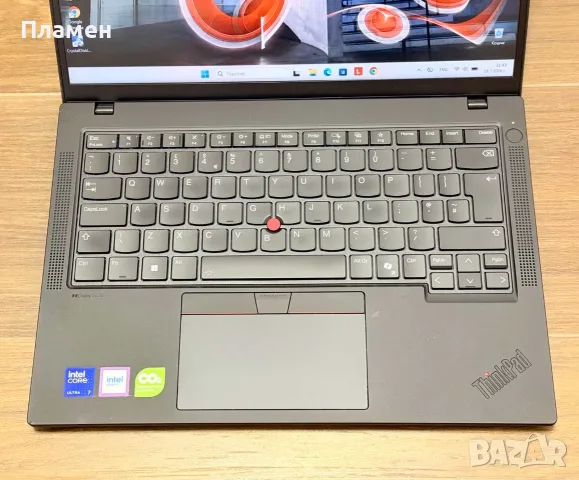 Core Ultra 7 155U / Lenovo ThinkPad T14 Gen 5 / 16GB DDR5 / 512GB SSD / 14″ FHD+ / Гаранция - 12м., снимка 5 - Лаптопи за работа - 55336881