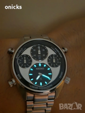 Seiko Prospex SFJ001P1 Solar Chronograph Speedtimer , снимка 5 - Мъжки - 55141872