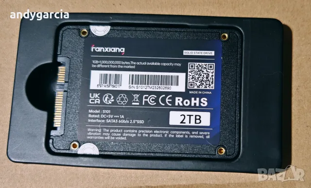 2TB SSD Fanxiang S101 SATA III 2000GB 2.5 inch Up to 550MB/s Read, up to 500MB/s Write диск лаптоп, снимка 6 - Твърди дискове - 55315716