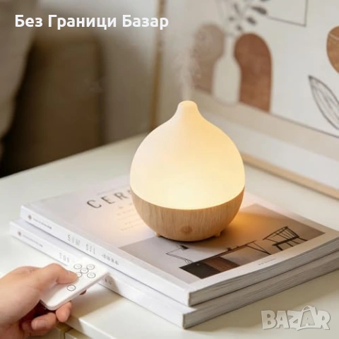 Нов Компактен ултразвуков дифузер 100ml етерични масла таймер 8 LED цвята 2 режима мъгла, снимка 3 - Други стоки за дома - 54719299
