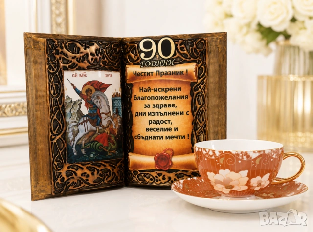 Подаръци за 90 годишен юбилей, снимка 5 - Подаръци за юбилей - 54538343