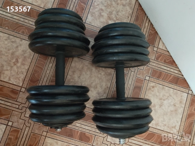 Дъмбели, гири, 40 кг. (2х20 кг.), снимка 3 - Други спортове - 54931683