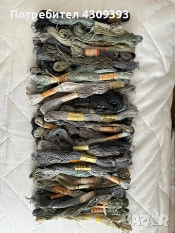 Конци за гоблени Всички мулинета са по 0,15€ повечето са български.           , снимка 2 - Декорация за дома - 54620354