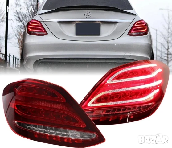 Стопове за Mercedes C-Class W205 (2014-2018) - LED / Стоп за Мерцедес Ц класа W205 / ПРОМОЦИЯ! ЧИСТО