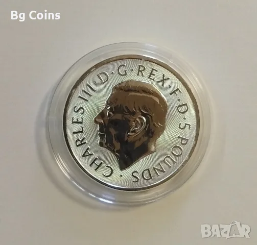 Сребро 2 OZ Дракон, снимка 2 - Нумизматика и бонистика - 55631716