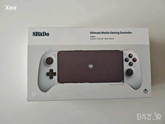 Безжичен контролер 8BitDo - Ultimate Mobile Gaming, бял, снимка 2 - Аксесоари - 53862461