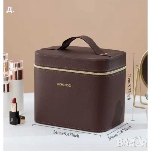 Стилна Козметична Чанта с Голям Капацитет за Съхранение на Грим Продукти | Makeup Bag, снимка 6 - Други - 55121010