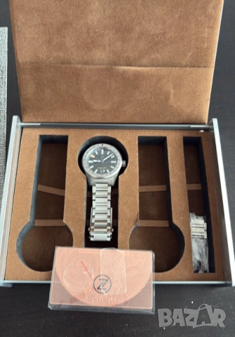 Zelos Blacktip GMT автоматичен дайвър 200м, като нов, пълен комплект, бартер, снимка 3 - Мъжки - 54672677