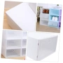 4948 Кутия за обувки XL 33x24x14 см – Прозрачен органайзер с предно отваряне, снимка 8