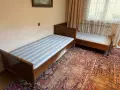 Две единични легла от масивно дърво + матраци пружина (солидна изработка, 1980 г., снимка 3